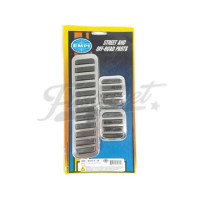 Kit 3 pedales deportivos goma cromados EMPI