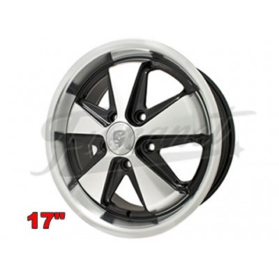 Llanta Empi Fuchs 911 Negra Y Aluminio Mate 5/130 7