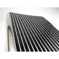 Estribos Aluminio VW Fusca Costillas Pulidas Borde pulido