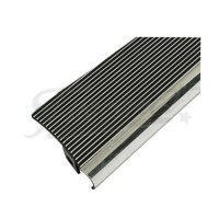 Estribos Aluminio VW Fusca Costillas Pulidas Borde pulido