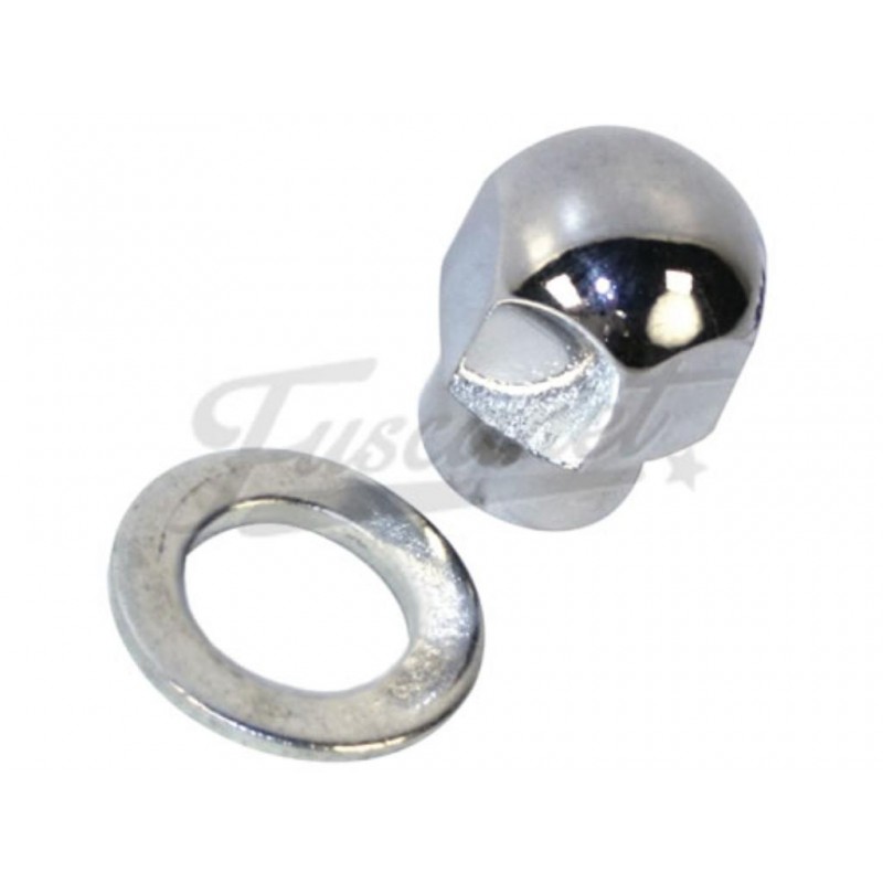 Tuerca y separador cromados alternador / dínamo EMPI