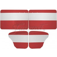 Panel de puerta clásico rojo y crema 56-64 con bolsillo TMI