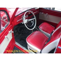 Panel de puerta clásico rojo y crema 56-64 con bolsillo TMI