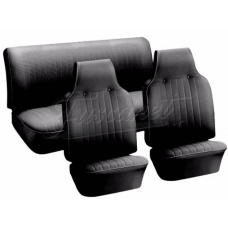 Tapizado de asientos negro Fusca alemán 74-76 TMI