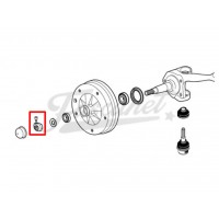 Tuerca con seguro de punta de eje derecha Fusca Nuevo