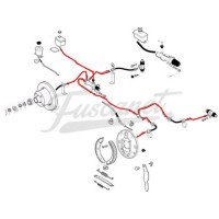 Línea Caños Metal Completa freno VW Fusca todos