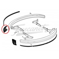 Tapa terminación plástico paragolpe delantero