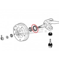 Retén de rueda delantera para Fusca 1200 - 5 tornillos