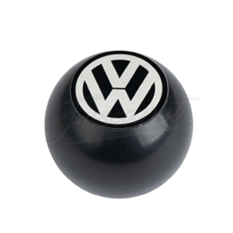 Pomo palanca 50mm Emblema VW negro
