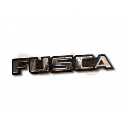 Emblema FUSCA original curvo adhesivo