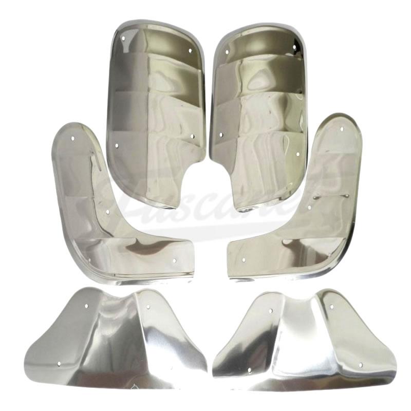 Protectores Inox guardabarros VW Fusca 6 piezas
