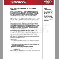 Aceite Kendall gt-1 20w50 competition 1l zddp titanio